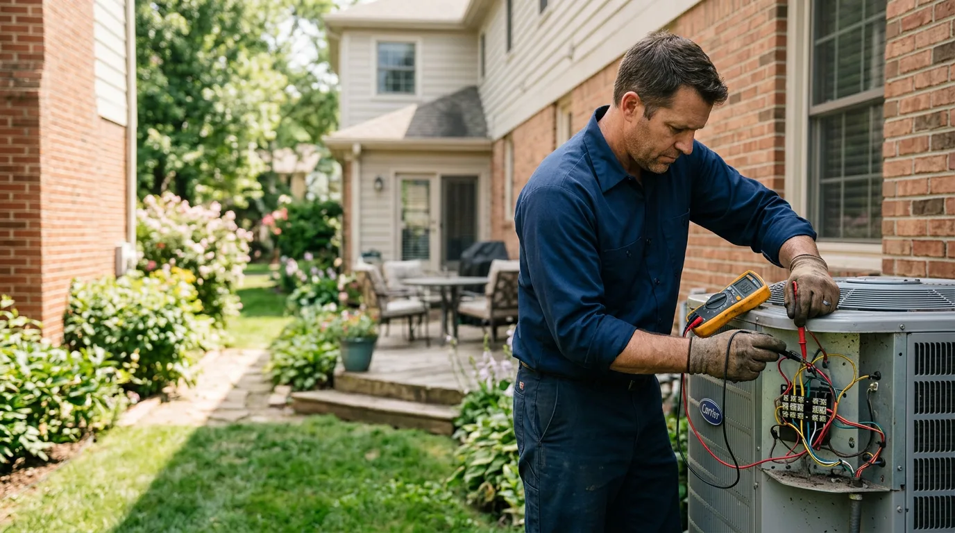 HVAC technician working near Dille, WV
